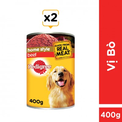 Pate Puppy Pedigree vị bò hộp 400g